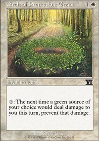 Circle of Protection: Green - 6th Edition