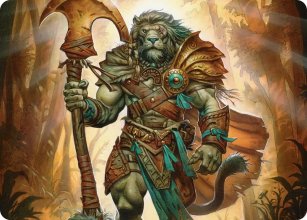 Ajani, Outland Chaperone - Art 1 - Lorwyn Eclipsed - Art Series