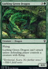 Lurking Green Dragon - Commander Legends: Battle for Baldur's Gate