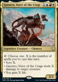 Gnostro, Voice of the Crags 1 - Commander Legends