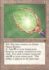 Green Mana Battery - Legends