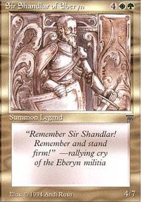 Sir Shandlar of Eberyn - Legends