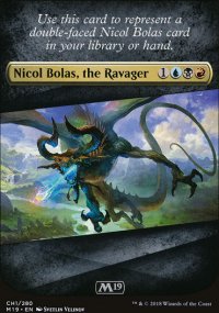 Nicol Bolas Replacement Card - Magic 2019