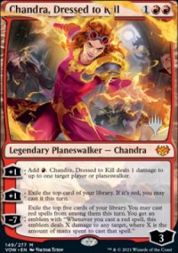 Chandra, Dressed to Kill - Planeswalker symbol stamped promos