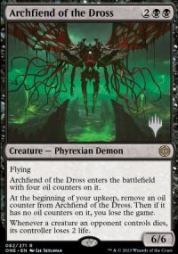 Archfiend of the Dross - Planeswalker symbol stamped promos