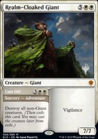 Realm-Cloaked Giant - Planeswalker symbol stamped promos