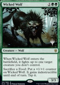 Wicked Wolf - Planeswalker symbol stamped promos