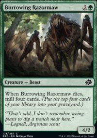 Burrowing Razormaw - The Brothers War