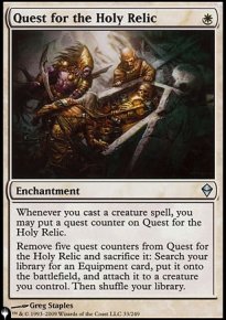 Quest for the Holy Relic - The List