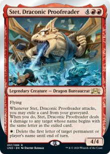Stet, Draconic Proofreader - Unsanctioned