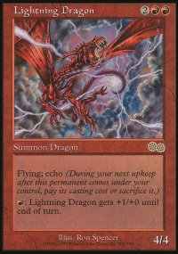 Lightning Dragon - Urza's Saga