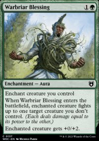 Warbriar Blessing - Wilds of Eldraine Commander Decks