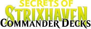 Secrets of Strixhaven Commander Decks logo