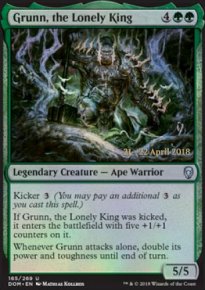 Grunn, the Lonely King - Prerelease Promos