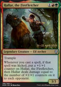 Hallar, the Firefletcher - Prerelease Promos