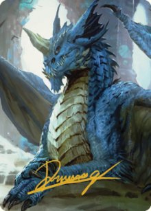 Young Blue Dragon - Art 2 - Commander Legends: Battle for Baldur's Gate - Art Series