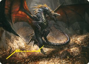Cavern-Hoard Dragon - Art 2 - The Lord of the Rings - Art Series