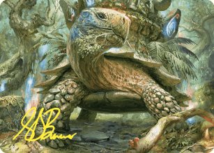 Blossoming Tortoise - Art 2 - Wilds of Eldraine - Art Series