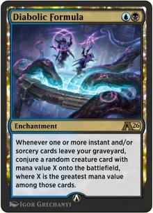Diabolic Formula - Alchemy: Exclusive Cards