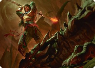 Sarkhan's Resolve - Art 1 - Tarkir: Dragonstorm - Art Series