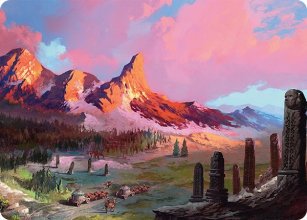 Rugged Highlands - Art 1 - Tarkir: Dragonstorm - Art Series