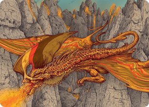 Magmatic Hellkite - Art 1 - Tarkir: Dragonstorm - Art Series