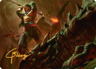 Sarkhan's Resolve - Art 2 - Tarkir: Dragonstorm - Art Series