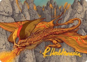 Magmatic Hellkite - Art 2 - Tarkir: Dragonstorm - Art Series