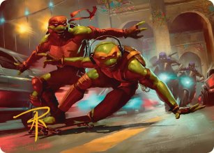 Raph & Mikey, Troublemakers - Art 2 - Teenage Mutant Ninja Turtle - Art Series