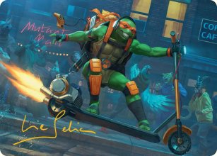 Michelangelo, On the Scene - Art 2 - Teenage Mutant Ninja Turtle - Art Series