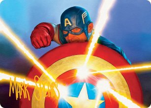Captain's Defense - Art 2 - Marvel Super Heroes - Art Series