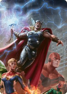 Thor, Guardian of Midgard - Art - Marvel Super Heroes - Art Series