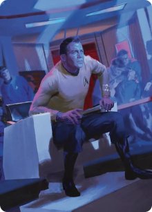 Captain Kirk, Boldly Going - Art 1 - Star Trek - Art Series