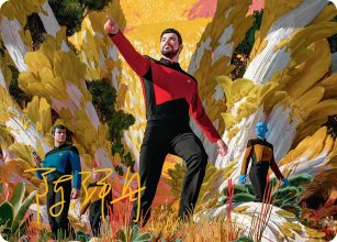 Will Riker, First in the Field - Art 2 - Star Trek - Art Series