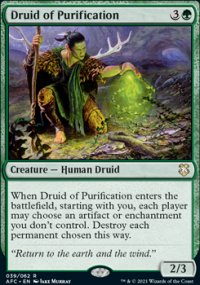 Druid of Purification - D&D Forgotten Realms Commander Decks