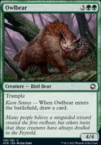 Owlbear 1 - Dungeons & Dragons: Adventures in the Forgotten Realms
