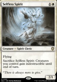 Selfless Spirit - Bloomburrow Commander Decks