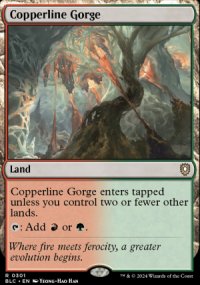Copperline Gorge - Bloomburrow Commander Decks
