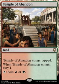 Temple of Abandon - Bloomburrow Commander Decks