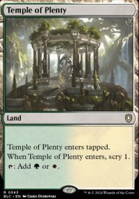 Temple of Plenty - Bloomburrow Commander Decks