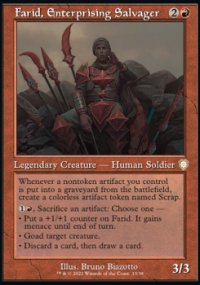 Farid, Enterprising Salvager 1 - The Brothers' War Commander Decks