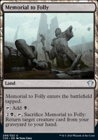 Memorial to Folly - Commander 2020