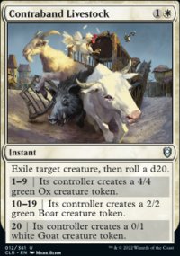 Contraband Livestock - Commander Legends: Battle for Baldur's Gate