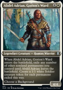 Abdel Adrian, Gorion's Ward 3 - Commander Legends: Battle for Baldur's Gate