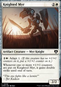 Knighted Myr - Commander Masters