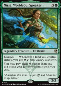 Nissa, Worldsoul Speaker 1 - Aetherdrift Commander Decks