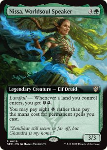 Nissa, Worldsoul Speaker 2 - Aetherdrift Commander Decks