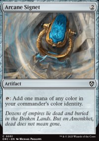 Arcane Signet - Aetherdrift Commander Decks