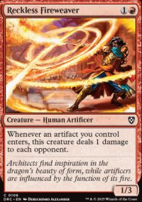 Reckless Fireweaver - Aetherdrift Commander Decks