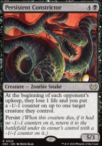 Persistent Constrictor 1 - Duskmourn House of Horrors: Commander Decks